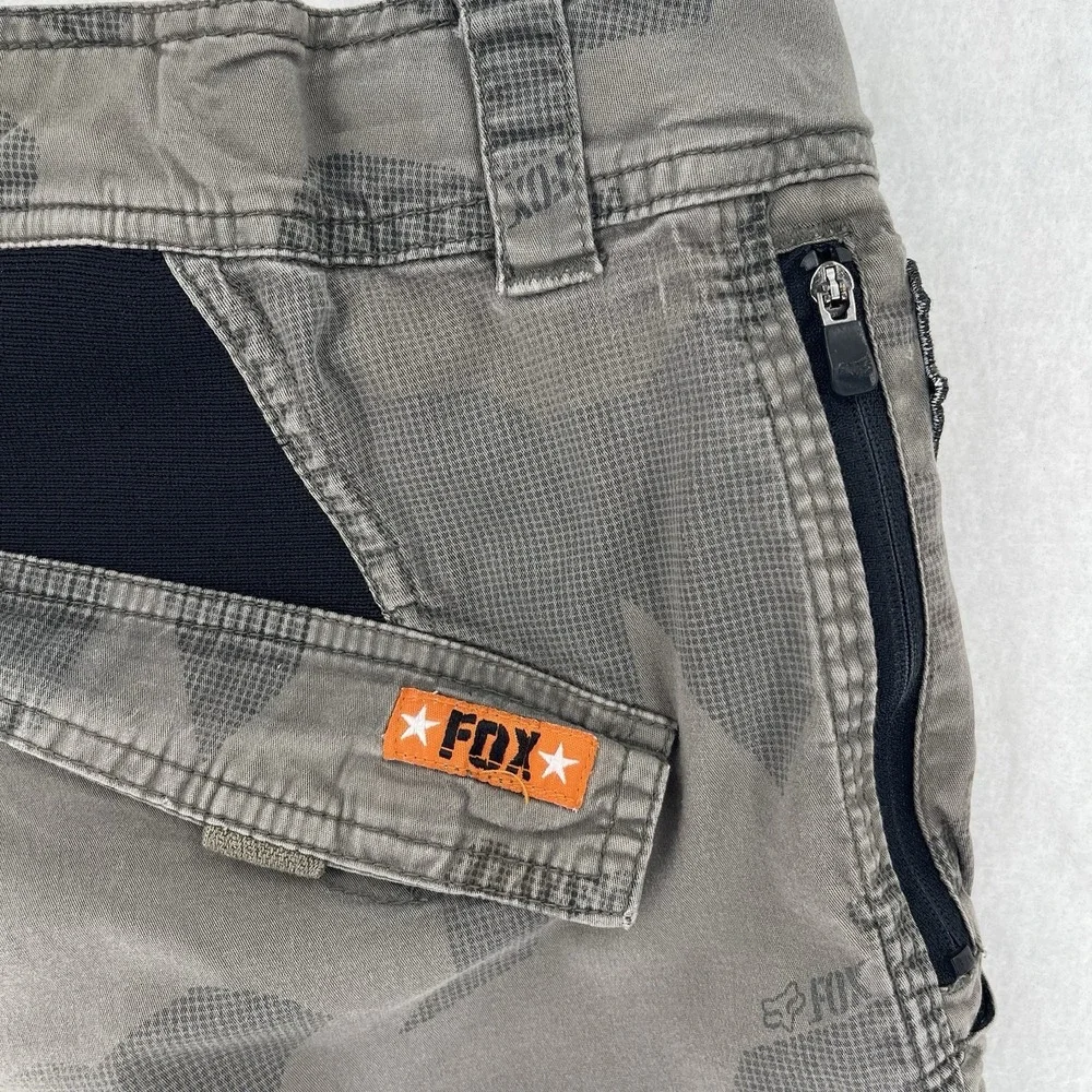 Fox Racing Sergeant Cargo Shorts Mens 32 Camo Bermuda Bike Motocross Grunge Y2K